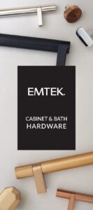 Emtek: Brochure de poche pour Armoires et Matériel de Salle de Bain